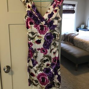 Silky floral dress for wedding season! EUC